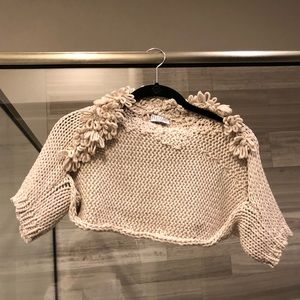 Brunelleschi cucunelli knit shrug